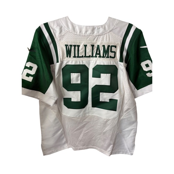 Nike Jets‎ #92 Williams NFL On Field Jersey Men's Size 44 Football White Green - Picture 3 of 12